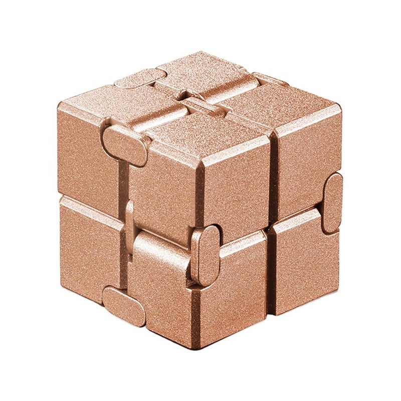 Infinite Rubik's Cube, versatile stress relief toy, adult flip alloy metal finger cube